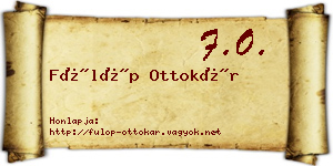 Fülöp Ottokár névjegykártya
